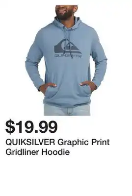 Marshalls QUIKSILVER Graphic Print Gridliner Hoodie offer