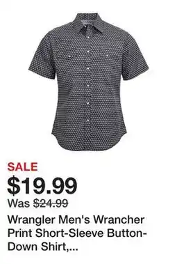 Tractor Supply Company Wrangler Men's Wrancher Print Short-Sleeve Button-Down Shirt, 112351934 offer