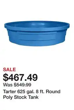 Tractor Supply Company Tarter 625 gal. 8 ft. Round Poly Stock Tank offer
