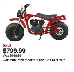 Tractor Supply Company Coleman Powersports 196cc Gas Mini Bike offer