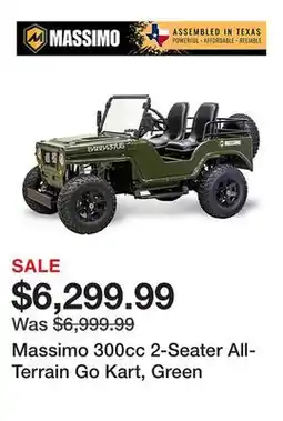 Tractor Supply Company Massimo 300cc 2-Seater All-Terrain Go Kart, Green offer
