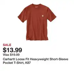 Tractor Supply Company Carhartt Loose Fit Heavyweight Short-Sleeve Pocket T-Shirt, K87 offer