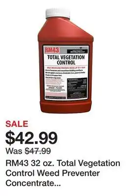Tractor Supply Company RM43 32 oz. Total Vegetation Control Weed Preventer Concentrate with Glyphosate and Imazapyr offer