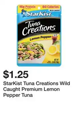 Wegmans StarKist Tuna Creations Wild Caught Premium Lemon Pepper Tuna offer
