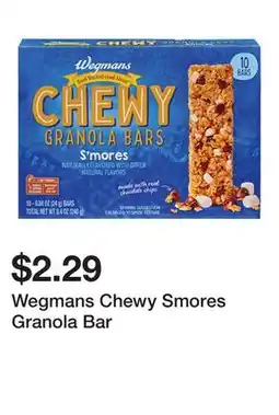 Wegmans Wegmans Chewy Smores Granola Bar offer