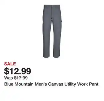 Tractor Supply Company Blue Mountain Men's Canvas Utility Work Pant offer