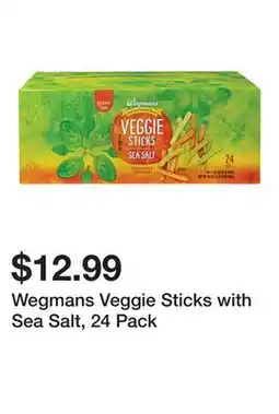 Wegmans Wegmans Veggie Sticks with Sea Salt, 24 Pack offer
