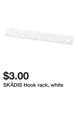 Ikea SKÅDIS Hook rack, white offer
