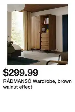 Ikea RÅDMANSÖ Wardrobe, brown walnut effect offer