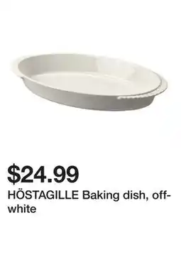 Ikea HÖSTAGILLE Baking dish, off-white offer