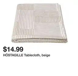 Ikea HÖSTAGILLE Tablecloth, beige offer