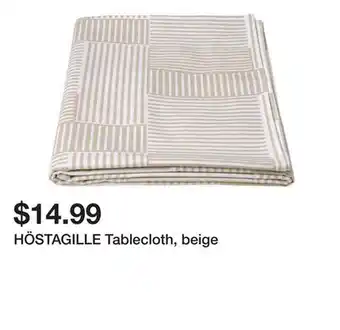 Ikea HÖSTAGILLE Tablecloth, beige offer