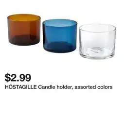 Ikea HÖSTAGILLE Candle holder, assorted colors offer