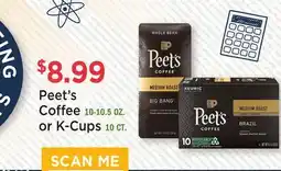 Heinen's Peet's Coffee 10-10.5 OZ. or K-Cups 10 CT offer