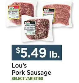 Heinen's Lou's Pork Sausage offer