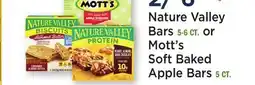 Heinen's Nature Valley Bars 5-6 CT. or Mott's Soft Baked Apple Bars 5 CT offer