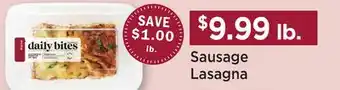 Heinen's Sausage Lasagna offer