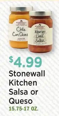 Heinen's Stonewall Kitchen Salsa or Queso offer