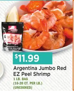 Heinen's Argentina Jumbo Red EZ Peel Shrimp offer