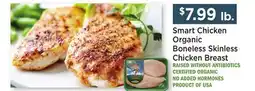 Heinen's Smart Chicken Organic Boneless Skinless Chicken Breast offer
