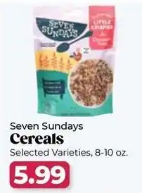 Roche Bros Seven Sundays Cereals offer