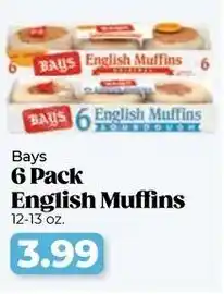 Roche Bros Bays english muffins offer