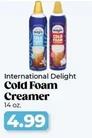 Roche Bros International delight cold foam creamer offer