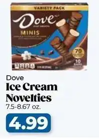 Roche Bros Dove ice cream novelties offer