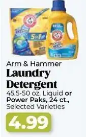 Roche Bros Arm & hammer laundry detergent offer