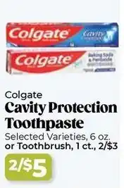 Roche Bros Colgate cavity protection toothpaste offer