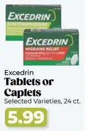 Roche Bros Excedrin Tablets or Caplets offer