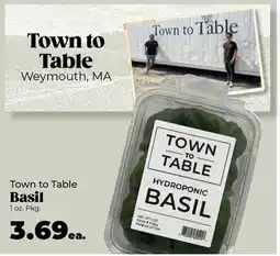 Roche Bros Town to table basil offer