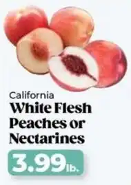 Roche Bros California White Flesh Peaches or Nectarines offer