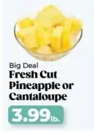 Roche Bros Fresh Cut Pineapple or Cantaloupe offer