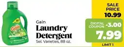 Roche Bros Gain Laundry Detergent offer