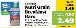 Roche Bros Kellogg's Nutri Grain Breakfast Bars offer