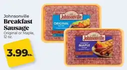 Roche Bros Johnsonville Breakfast Sausage offer