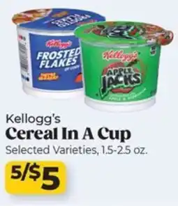 Roche Bros Kellogg's Cereal In A Cup offer
