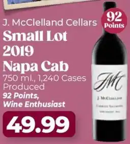 Roche Bros J. McClelland Cellars Points Small Lot Napa Cab offer