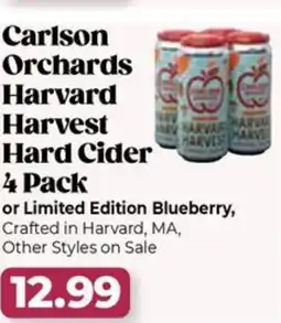Roche Bros Carlson Orchards Harvard Harvest Hard Cider offer