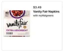 Walgreens Vanity Fair Napkins offer