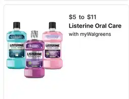Walgreens Listerine Oral Care offer
