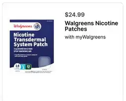 Walgreens Walgreens Nicotine Patches offer