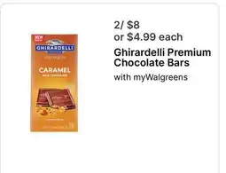Walgreens Ghirardelli Premium Chocolate Bars offer