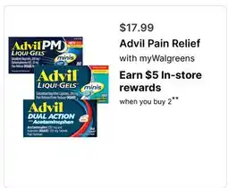 Walgreens Advil Pain Relief offer