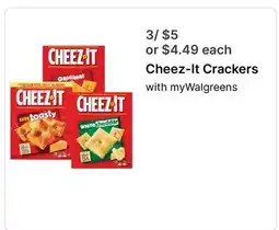 Walgreens Cheez-It Crackers offer
