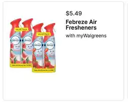 Walgreens Febreze Air Fresheners offer