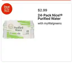 Walgreens 24-Pack Nice! Purified Water offer