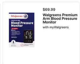 Walgreens Walgreens Premium Arm Blood Pressure Monitor offer