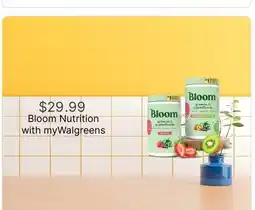 Walgreens Bloom Nutrition offer